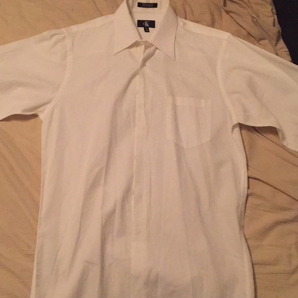 CALVIN KLEIN WHITE DRESS SHIRT